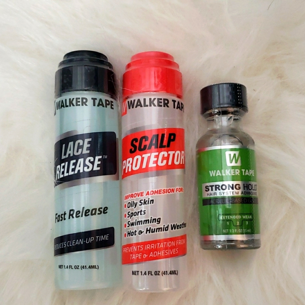 Lace release,  scalp protector,  strong hold adhesive